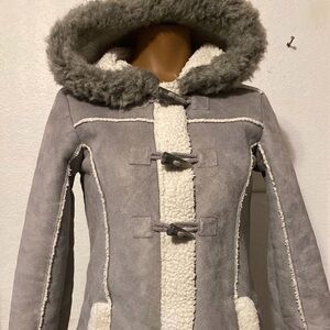 Girls Justice Lightweight Sherpa Coat Jacket 12